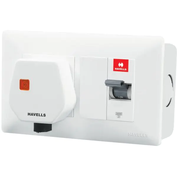 DBOXx MCB Protected socket 25 A MCB DBOXX COMBO With Sheet Steel Enclosure Havells DHDMCSN0251025 dhdmcsn0251025