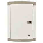 TPN Single Door QVE Series DB Suitable for MCB RCCB Isolator as incomer 6 Way Regal Grey Havells DHDNTHCDRW06 dhdnthcdrw06