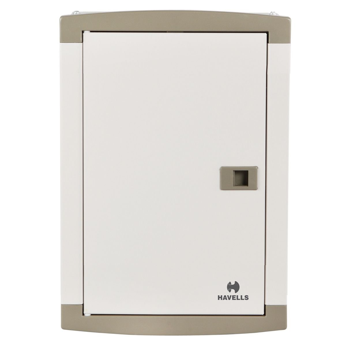 DHDNTHCDRW08.jpg TPN Single Door QVE Series DB Suitable for MCB RCCB Isolator as incomer 8 Way Regal Grey Havells DHDNTHCDRW08 dhdnthcdrw08