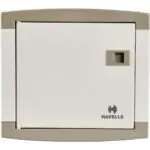 SPN Double Door QVE Series DB 6 Way Regal Grey Havells DHDQSHODRW06 dhdqshodrw06