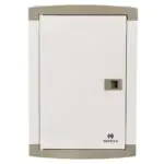 TPN Single Door QVE Series DB Suitable for MCB RCCB Isolator as incomer 4 Way Regal Grey Havells DHDQTHCSRW04 dhdqthcsrw04