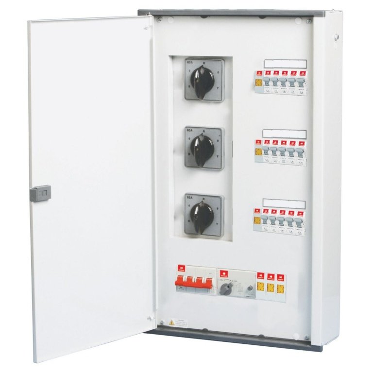 Phase Selector Vertical dB 8 Way, 63 A, Regal Grey DD Havells DHDSNVDRZ08063 dhdsnvdrz08063