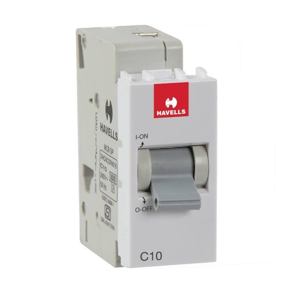 10 A SP Mini MCB C Series 3 kA Havells DHFNCSPA010 dhfncspa010