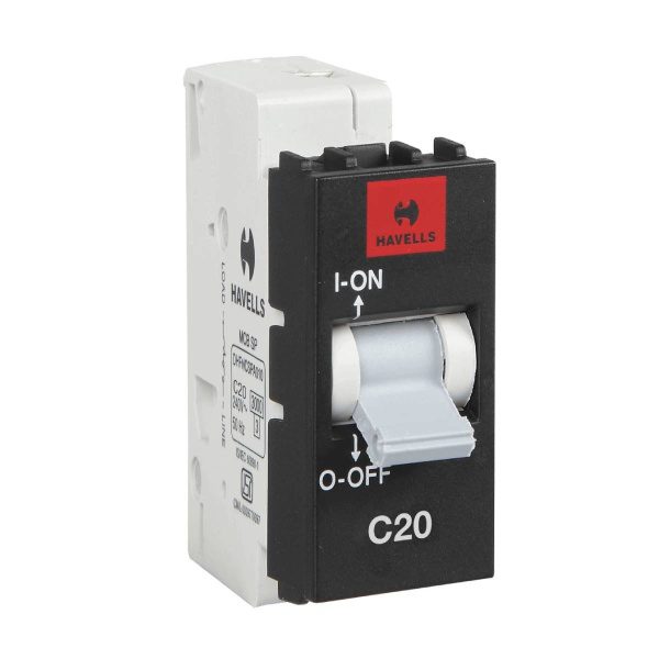 20 A SP Mini MCB C Series 3 kA Havells DHFNCSPA02000EB dhfncspa02000eb