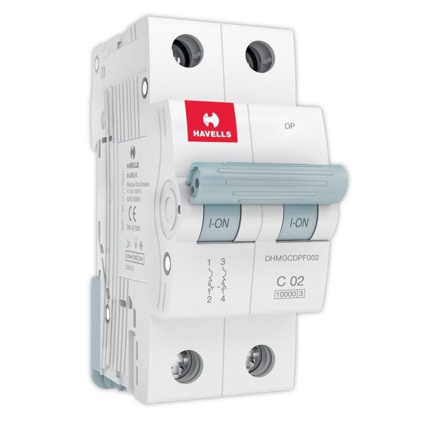 MCB DP C Curve 40 A Havells DHMGCDPF040 dhmgcdpf002