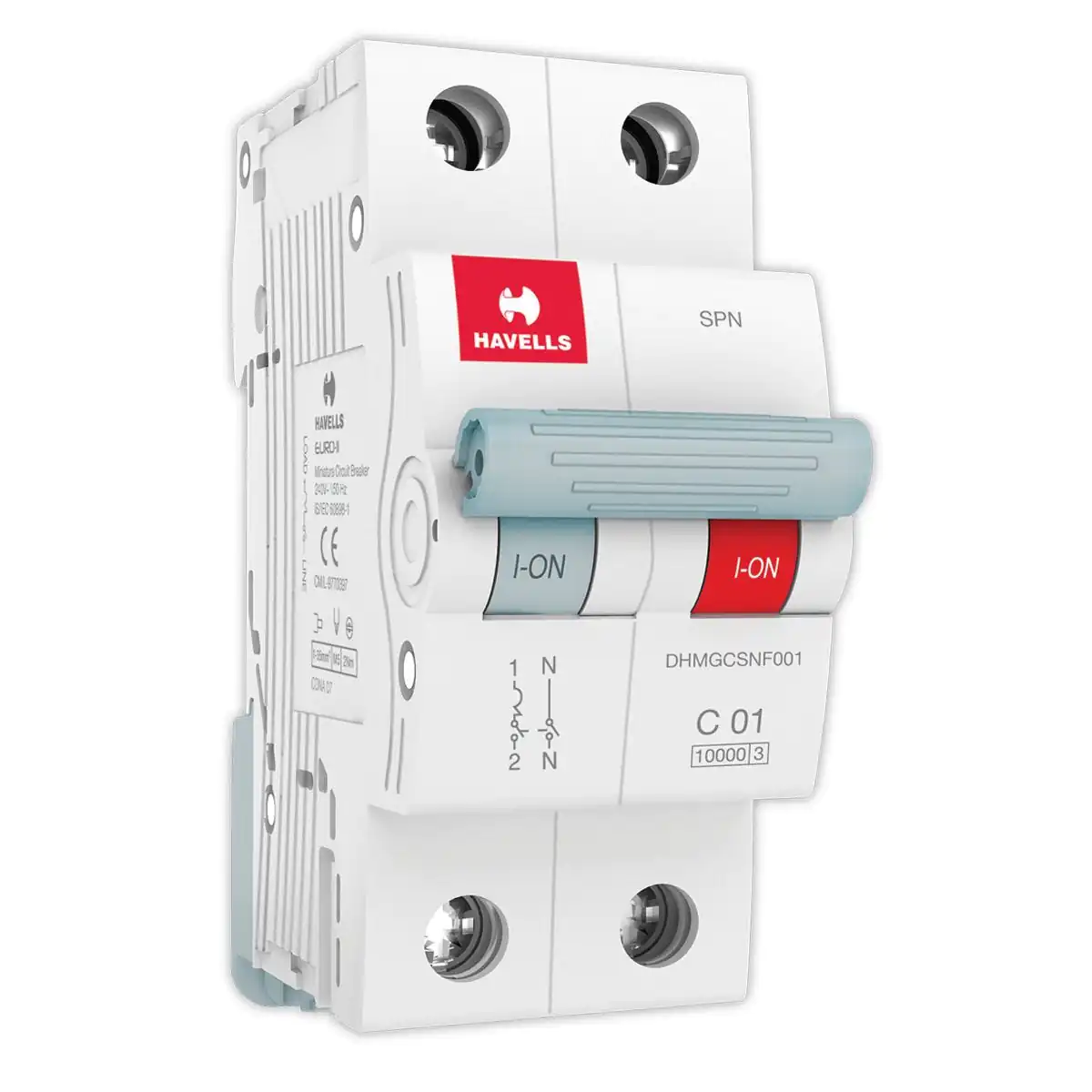 MCB SPN C Curve 63 A Havells DHMGCSNF063 dhmgcsnf001