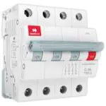 MCB TPN C Curve 10 A Havells DHMGCTNF010 dhmgctnf006