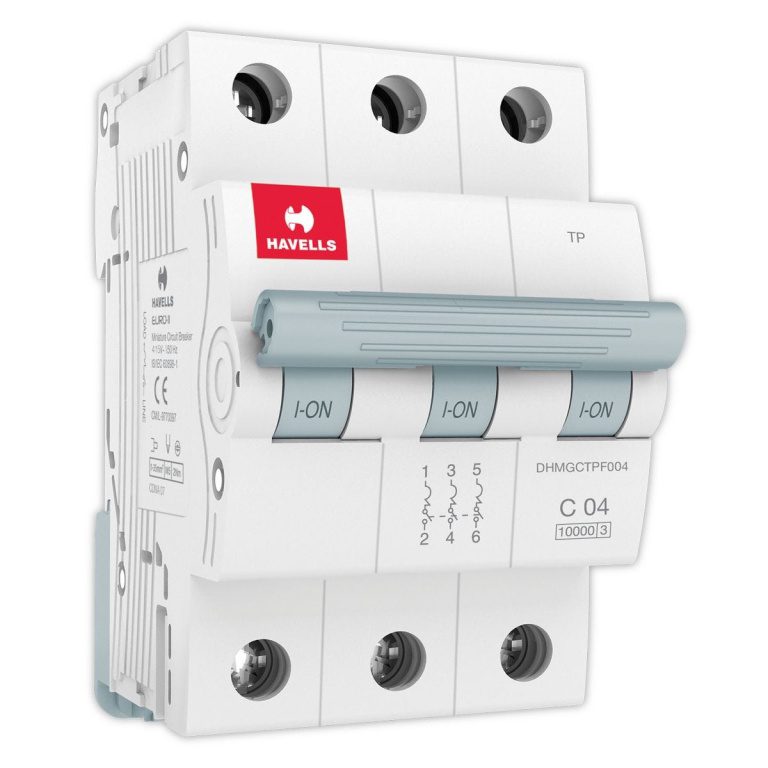MCB TP C Curve 4 A Havells DHMGCTPF004 dhmgctpf004