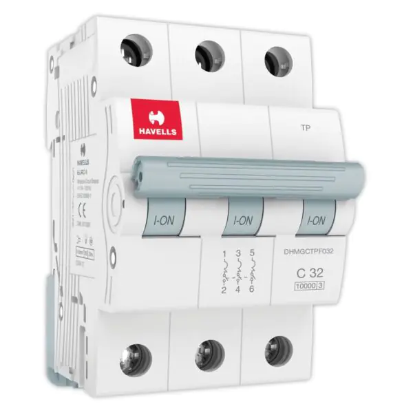 MCB TP C Curve 32 A Havells DHMGCTPF032 dhmgctpf032