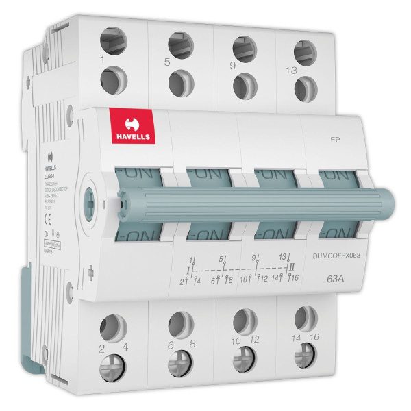 Higher Rating MCB Changeover FP 63 A Havells DHMGOFPX063 dhmgofpx063