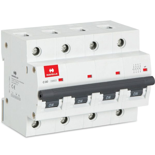 Higher Rating MCB FP 80 A Havells DHMJCFPF080 dhmjcfpf080