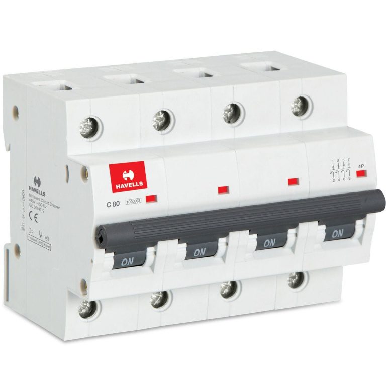 Higher Rating MCB FP 80 A Havells DHMJCFPF080 dhmjcfpf080