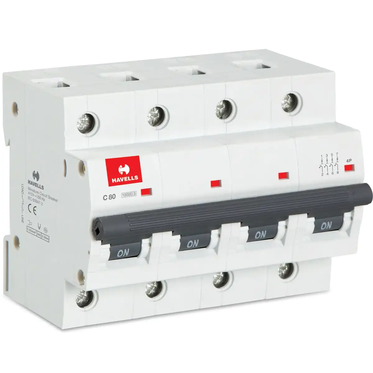 DHMJCFPF080.jpg Higher Rating MCB FP 80 A Havells DHMJCFPF080 dhmjcfpf080