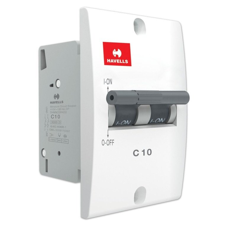 Mini MCB DP 10 A Havells DHMNCDPA010 dhmncdpa010