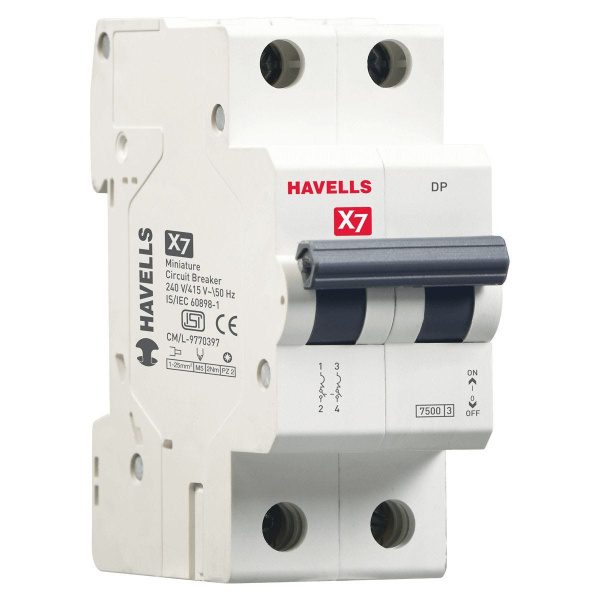 X7 MCB DP 20 A Havells DHMYCDPM020 dhmycdpm006
