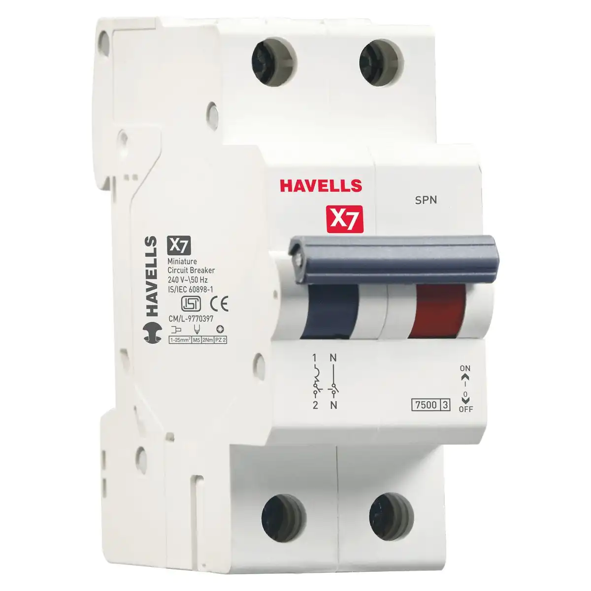 DHMYCSNM006.jpg X7 MCB SPN 32 A Havells DHMYCSNM032 dhmycsnm006