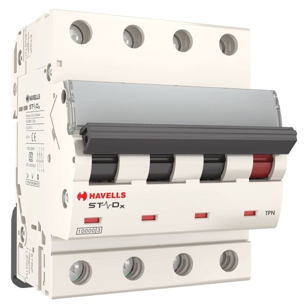 MCB TPN C CURVE 10 A Havells DHMZCTNF010 dhmzctnf010