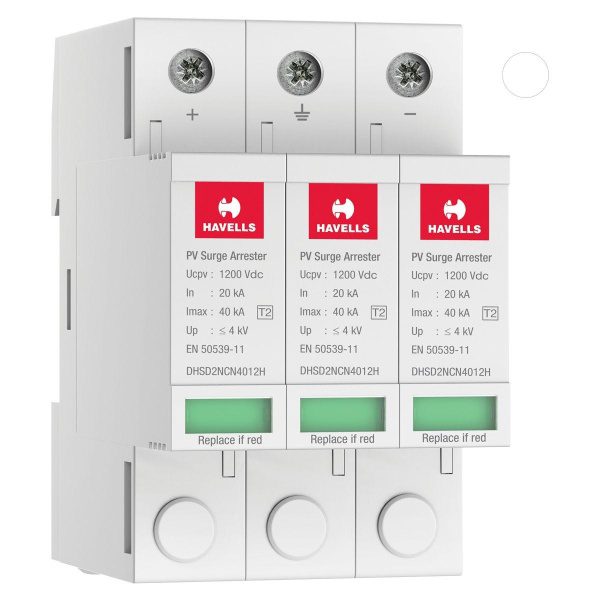 Type 2 Photovoltaic Surge Protection Device 1200 V DC Havells DHSD2NCN4012H dhsd2ncn4012h