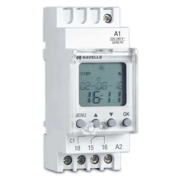 Digital Weekly Time Switch Havells DHTJW01016 dhtjw01016