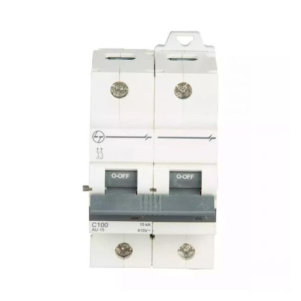AU HR MCB 125A DP 240V AC 15kA C Curve L T AU15S21253C au15s21003c au 15 mcb 15ka c100 2p front