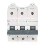AU HR MCB 80A TP 415V AC 15kA C Curve L T AU15S30803C au15s31003c au 15 mcb 15ka c100 3p front