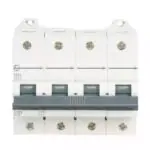 AU HR MCB 100A FP 415V AC 15kA D Curve L T AU15S41003D au15s41253c au 15 mcb 15ka c125 4p front 1