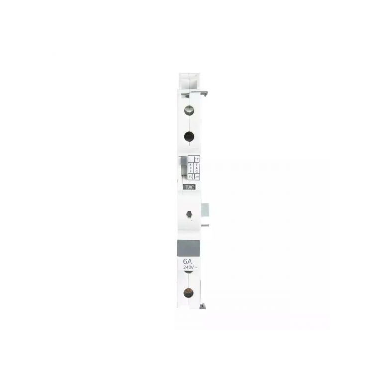 AU MCB RCD Accessory 240V AC 24V DC AUX TAC Contact 1NO 1NC L T AUATAC240 auatac240 au at selectable aux tac front