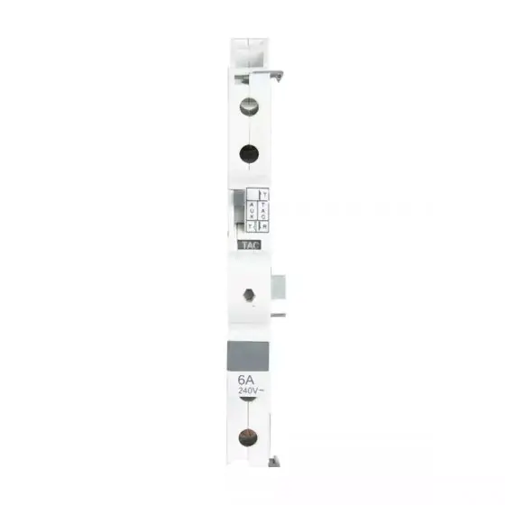 AU MCB RCD Accessory 240V AC 24V DC AUX TAC Contact 1NO 1NC L T AUATAC240 auatac240 au at selectable aux tac front