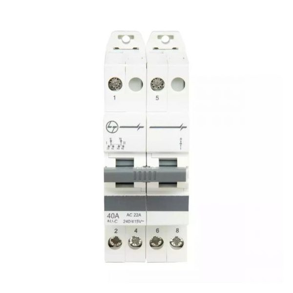 Modular Changeover 25A DP 240V AC L T AUC00202500 auc00204000 au c changeover switch2 pole40a front