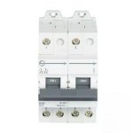 Modular Changeover 63A DP 240V AC L T AUC00206300 auc00206300 au c changeover switch2 pole63a front