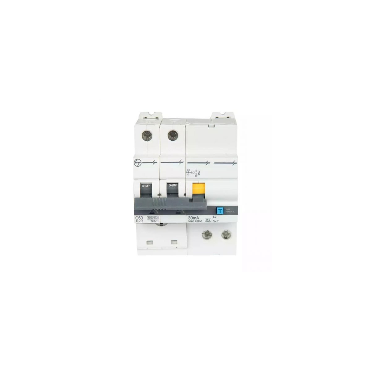L&T AU RCBO 100A 415V 300mA C Curve Circuit Breaker | AUF3C410030