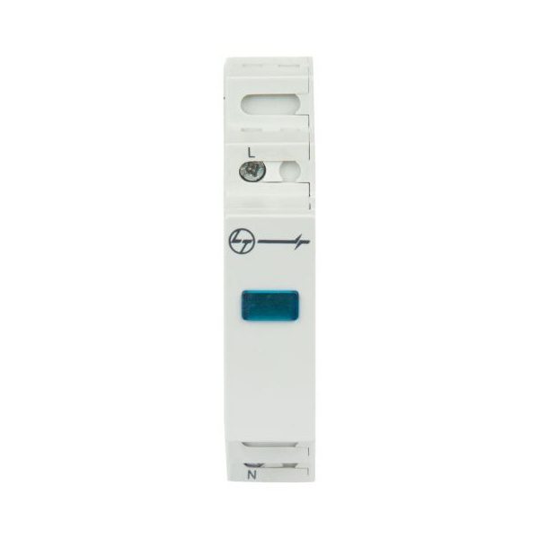 AU Indicating Lights 240V AC Blue L T AUIL01BLU00 auil01blu00 1 mod led indicator blue front