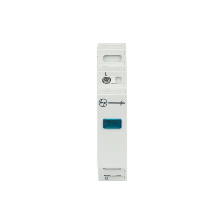 AU Indicating Lights 240V AC Blue L T AUIL01BLU00 auil01blu00 1 mod led indicator blue front