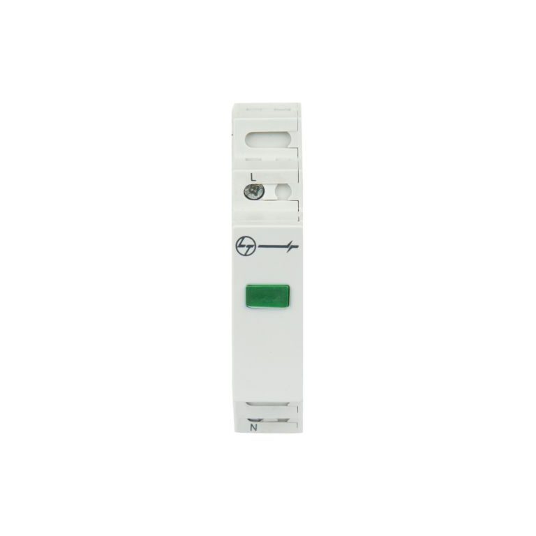AU Indicating Lights 240V AC Green L T AUIL01GRE00 auil01gre00 1 mod led indicator green front
