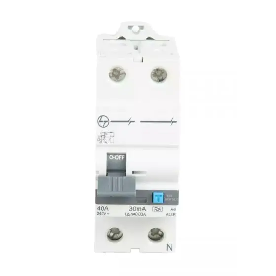 aurad204003_au-r_rccb-40_a-30ma-adi-2p_front.jpg AU RCCB 40A DP 240V Adi 100mA L T AURAD204010 aurad204003 au r rccb 40 a 30ma adi 2p front