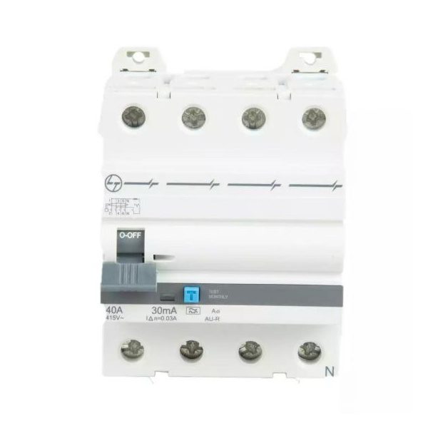 AU RCCB 25A FP 415V Adi 300mA L T AURAD402530 aurad404003 au r rccb 40 a 30ma adi 4p front