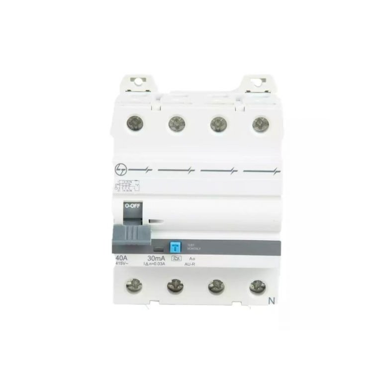 AU RCCB 25A FP 415V Adi 300mA L T AURAD402530 aurad404003 au r rccb 40 a 30ma adi 4p front