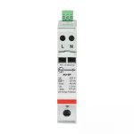 AU SPD Imax 40kA 1P N 240V Type 2 L T AUSP021PN40 ausp021pn40 spd ac type 2 1pn 1 mod.40ka front