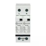 AU SPD Iimp 12.5kA Imax 50kA 1P N 240V Type 1 2 L T AUSP121PN50 ausp121pn50 spd ac type 12 1pn 2 mod. 12.5ka 50ka front
