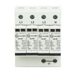 AU SPD Imax 70kA 3P N 400V AC Type 2 L T AUSP023PN70 ausp123pn100 spd ac type 1 2 3p n 4 mod 8ka 100ka front4