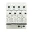 AU SPD Iimp 12.5kA Imax 50kA 3P N 400V AC Type 1 2 L T AUSP123PN50 ausp123pn50 spd ac type 1 2 3p n 4 mod.12.5ka 50ka front