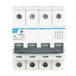 Tripper MCB 10A FP 415V AC 6kA C Curve L T BA40100C ba40630c fp 63ac curve mcb front