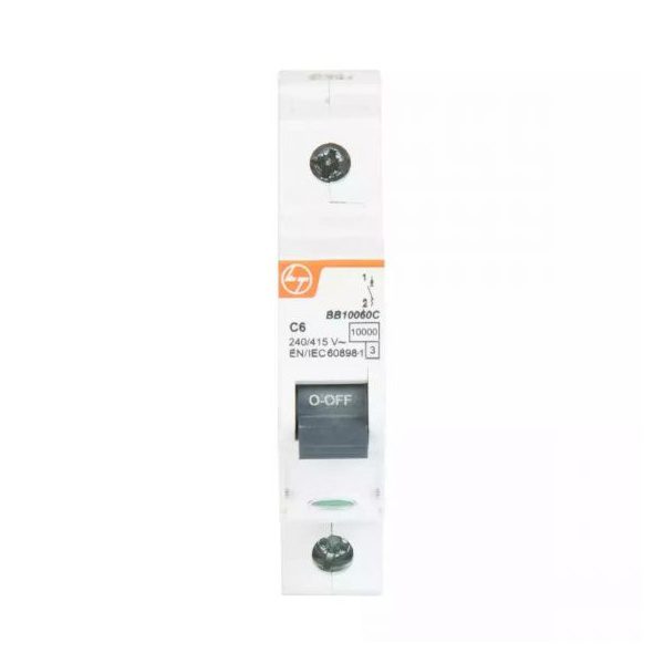 EXORA MCB 50A SP 240V AC 10kA C Curve L T BB10500C bb10060c mcb sp 6a c curve 10ka front
