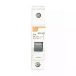 EXORA MCB 40A SP 130V DC 6kA C Curve L T bb1010dc mcb sp 10a 130v dc 6ka front