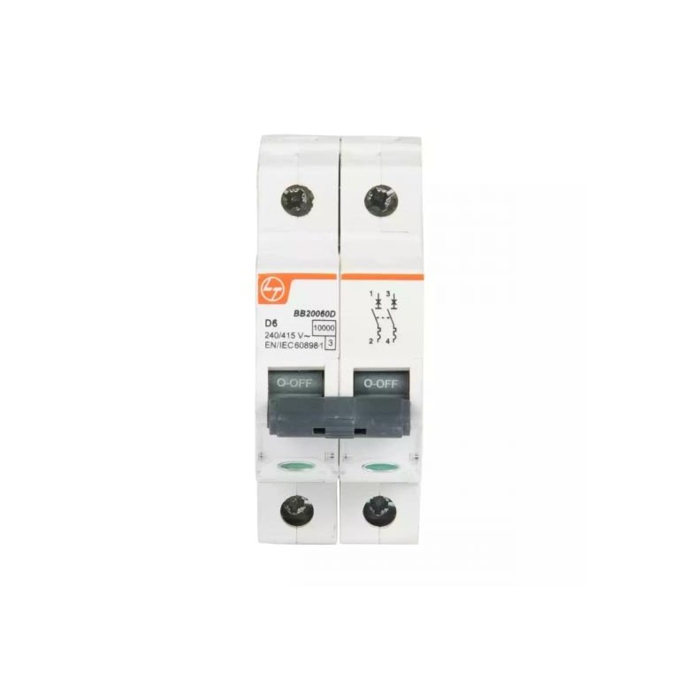 EXORA MCB 32A DP 240V AC 10kA D Curve L T BB20320D bb20060d mcb dp 6a d curve 10ka front