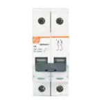 EXORA MCB 40A DP 250V DC 6kA C Curve L T bb2006dc mcb dp 6a 250v dc 6ka front 1