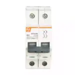 EXORA MCB 10A DP 240V AC 10kA C Curve L T BB20100C bb20630b mcb dp 63a b curve 10ka front