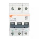 EXORA MCB 40A TP 415V AC 10kA D Curve L T BB30400D bb30060d mcb tp 6a d curve 10ka front