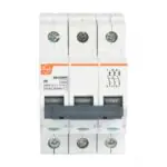 EXORA MCB 40A TP 415V AC 10kA D Curve L T BB30400D bb30060d mcb tp 6a d curve 10ka front