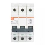 EXORA MCB 10A TP 415V AC 10kA C Curve L T BB30100C bb30320c mcb tp 32a c curve 10ka front